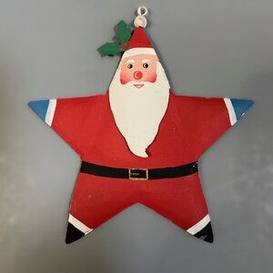 Dept 56 Hand Painted Star Santa Ornament